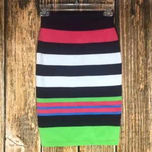 Lilly Pulitzer knit striped pencil skirt